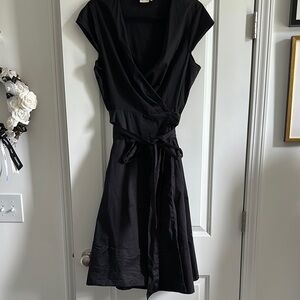 Elegant Black Wrap Dress